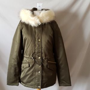 New Dorothy Perkins Hooded Olive Parka